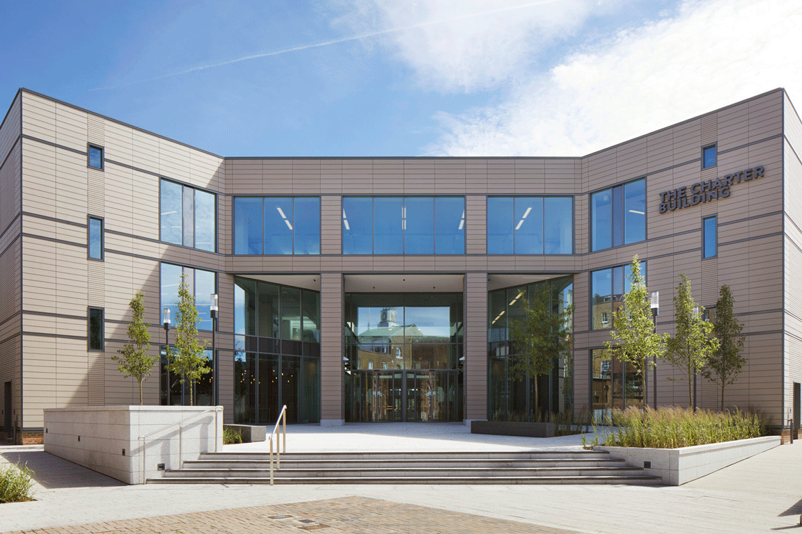 The Charter Building Northern Entrance - Commercial Office Refurbishment Architecture