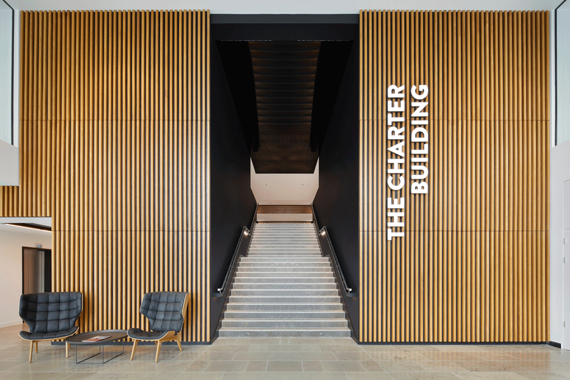 The Charter Building Southern Lobby - Commercial Office Refurbishment Architecture