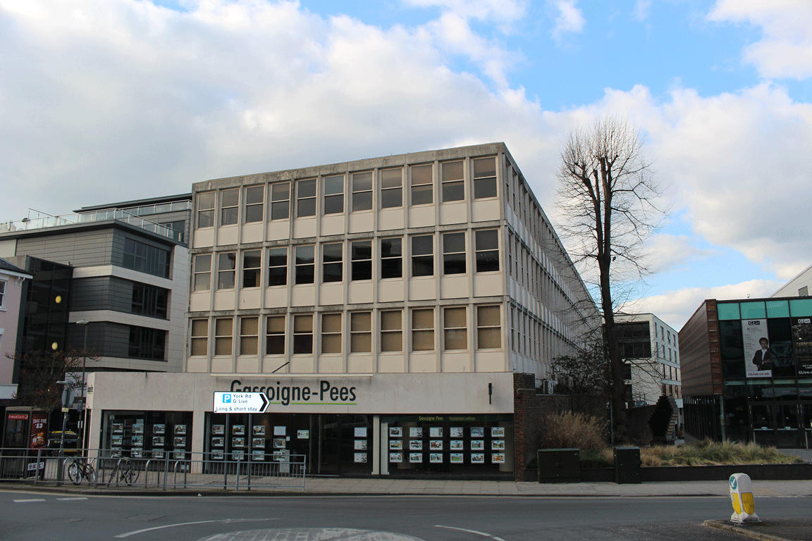 Existing Connaught House 255 High Street Guildford office building